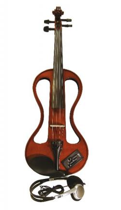 E-Violine-H : mit Kopfhörer, Etui und Bogen